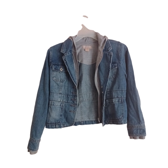 Personal Identity 100% Cotton Hoodie Denim Jacket - Picture 3 of 7